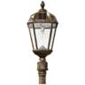 Royal Bulb 87&quot;H Bronze Solar LED Outdoor Light and Post