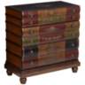 Crestview 32&quot; Wide Library Book 3-Drawer Storage Chest