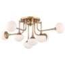 Fleming 36 1/2&quot; Wide Aged Brass 8-LED Ceiling Light