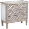 Charly 33 1/4" Wide Natural Whitewash 3-Drawer Accent Chest