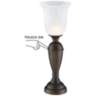 Uplight 20&quot; High Bronze Finish Touch On-Off Table Lamp