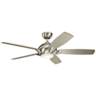 54&quot; Kichler Geno Brushed Stainless Steel LED Ceiling Fan