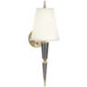 Versailles 23 1/4&quot;H Ash Lacquer and Fondine Shade Wall Lamp