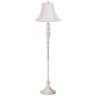 White Bell Shade Vintage Chic Antique White Floor Lamp