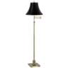 Westbury Black and Brass Adjustable Swing Arm Floor Lamp