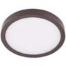 Disk 8&quot; Wide Bronze Round LED Indoor-Outdoor Ceiling Light