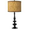 Golden Versailles Giclee Paley Black Table Lamp