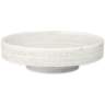 Coco 13 1/4&quot; Wide White Modern Ceramic Pedestal Bowl