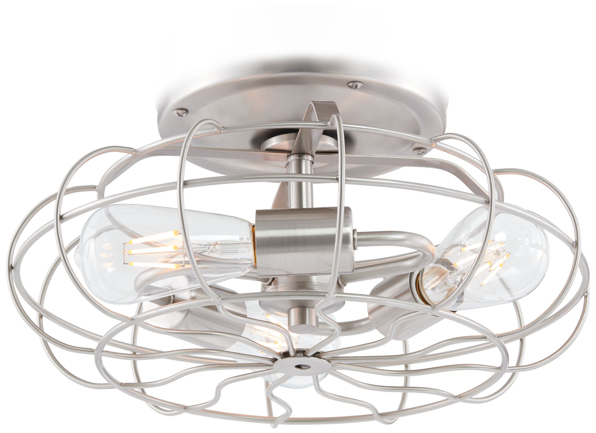 Caged Industrial Fan Light Kits Lamps Plus Open Box