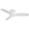 44&quot; Traditional Concept White Flushmount LED Ceiling Fan