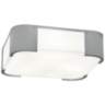 Robert Abbey Bryce 14&quot; Wide Chrome Square Ceiling Light