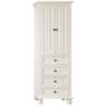 Thompson 68&quot; High French White 4-Drawer Tall Linen Cabinet