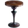 Gully 21" Wide Touch of Blue Antique Bronze Round Side Table