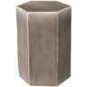 Jamie Young Porto 15" Wide Dark Gray Ceramic Side Table