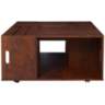 Portins 31 1/2&quot; Square Rustic Walnut Wood Coffee Table