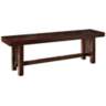 Cask Mission Style Cappuccino Wood Bench