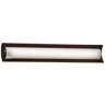 Fusion&#8482; Lineate 30&quot; Dark Bronze-White Glass LED Bath Light