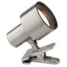 Satin Nickel Mini Accent Clip Light with LED Bulb