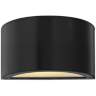 Hinkley Luna 5&quot; High Satin Black 2-LED Outdoor Wall Light