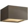 Hinkley Kube 6&quot; Wide Bronze LED Outdoor Ceiling Light
