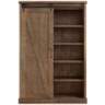 Avondale 72&quot; High Weathered Oak 5-Shelf Wood Bookcase