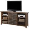 Heritage 70" Wide 3-Drawer Hickory Wood Credenza