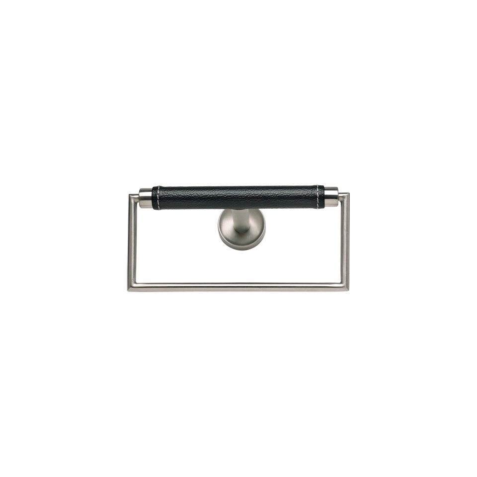 Zanzibar Collection 6" Wide Stainless Steel Black Towel Ring   #22514