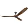 70&quot; Monte Carlo Maverick Walnut Wood Ceiling Fan with Remote Control