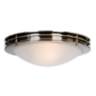 Possini Euro 16" Wide Brushed Nickel Bowl Ceiling Light