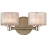 Willow 6" High Satin Nickel 2-LED Wall Sconce