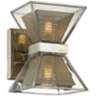 Expression 7&quot; High Silver Leaf 2-Light LED Wall Sconce