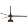 60&quot; Casa Turbina DC Bronze Damp LED Ceiling Fan