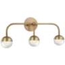Hudson Valley Boca 20 3/4&quot; Wide Aged Brass 3-LED Bath Light
