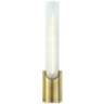 Hudson Valley Pylon 13 3/4&quot; High Aged Brass LED Wall Sconce