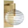 Hudson Valley Breton 12 3/4&quot; High Aged Brass LED Wall Sconce