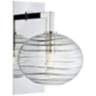 Hudson Valley Breton 12 3/4&quot; High Nickel LED Wall Sconce