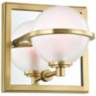 Hudson Valley Axiom 6" High Aged Brass LED Wall Sconce