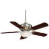 52" Minka Aire Bolo Brushed Nickel LED Ceiling Fan with Remote