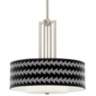 Victory March Carey 24" Brushed Nickel 4-Light Chandelier