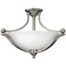 Hinkley Bolla 23 1/4&quot; Wide Brushed Nickel Ceiling Light