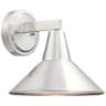 Bay Crest 10 1/2&quot; High Brushed Aluminum Outdoor Wall Light