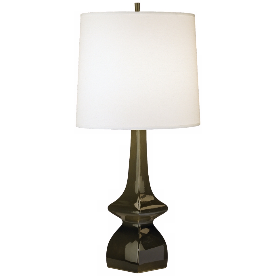 Jayne Tobacco Brown Glazed Ceramic Table Lamp   #30352