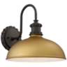 Escudilla 11 3/4&quot; High Painted Honey Gold Outdoor Wall Light