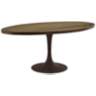 Drive 78" Wide Brown Large Oval Dining Table