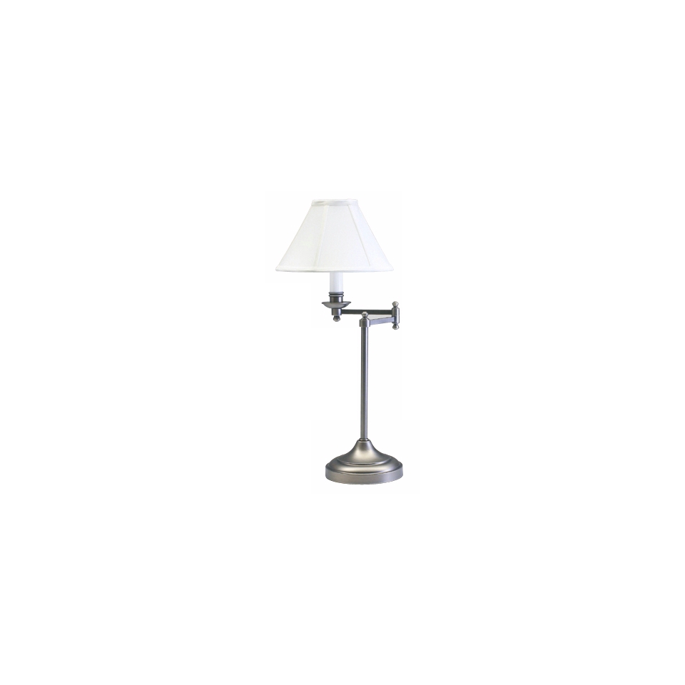 Club Antique Silver Swing Arm Desk Lamp   #34139