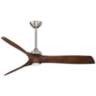 60&quot; Minka Aire Aviation Nickel and Maple LED Ceiling Fan
