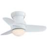 26&quot; Minka Aire Spacesaver White Hugger LED Ceiling Fan