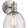 Bleecker Industrial 9 1/4&quot;H Brushed Nickel LED Wall Sconce