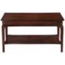 Stratus 38&quot; Wide Heartwood Cherry Wood Coffee Table