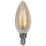 60W Equivalent Amber 6W LED Dimmable Torpedo Tip Candelabra
